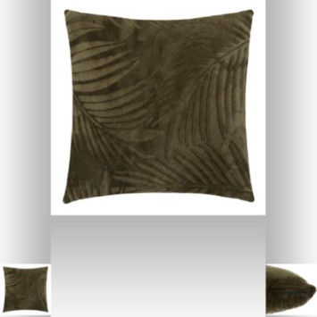 COUSSIN FLANELLE KAKI 40X40CM︱Lory