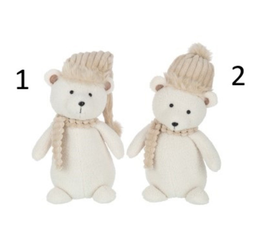 OURS AVEC CHAPEAU ET ECHARPE︱Lory