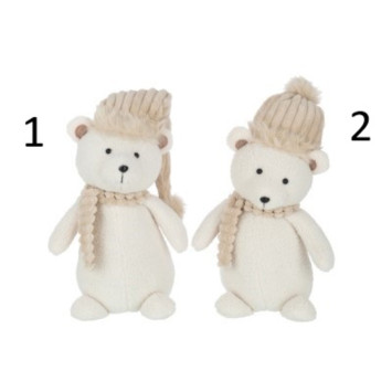 OURS AVEC CHAPEAU ET ECHARPE︱Lory