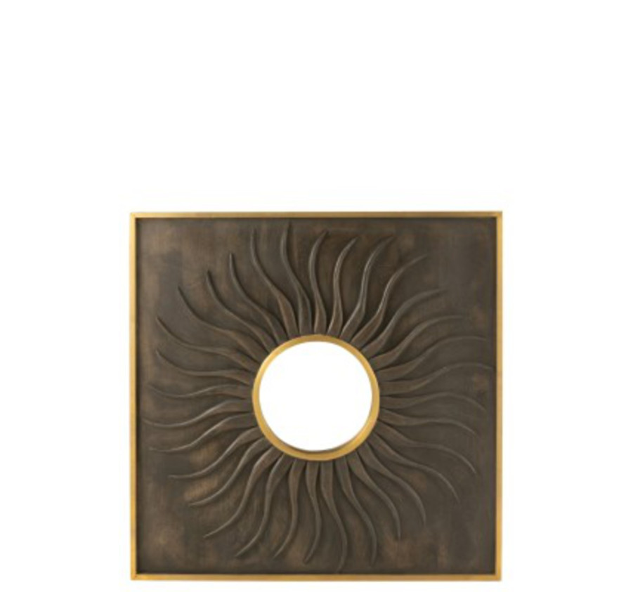 MIROIR SOLEIL EN BOIS DE