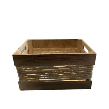 CAISSE EN BOIS ET OSIER︱Lory