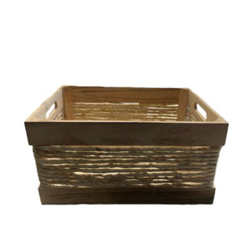 CAISSE EN BOIS ET OSIER︱Lory