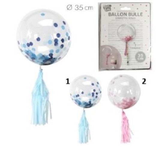 BALLON BULLE CONFETTIS︱Lory