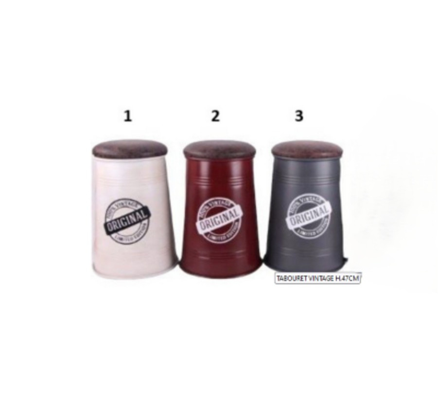 TABOURET VINTAGE H.47CM