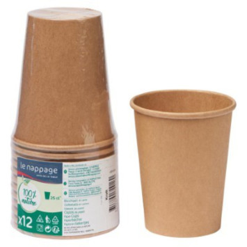 SET DE 12 GOBELETS EN CARTON︱Lory