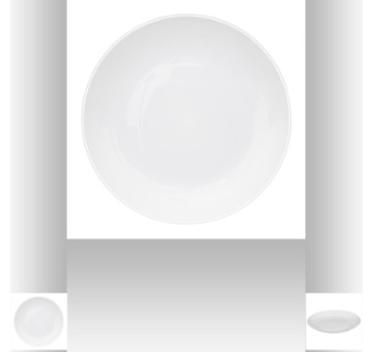 ASSIETTE BLANCHE DIAMETRE 25CM︱Lory