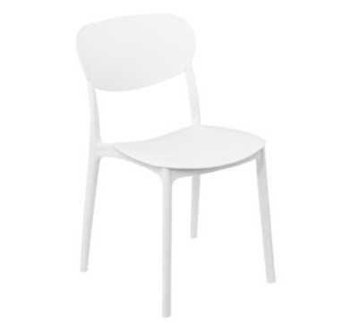 CHAISE BLANCHE EMPILABLE EN︱Lory