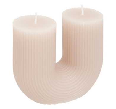 BOUGIE EN U DEMI GRIS TAUPE︱Lory