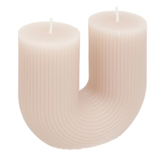 BOUGIE EN U DEMI GRIS TAUPE︱Lory