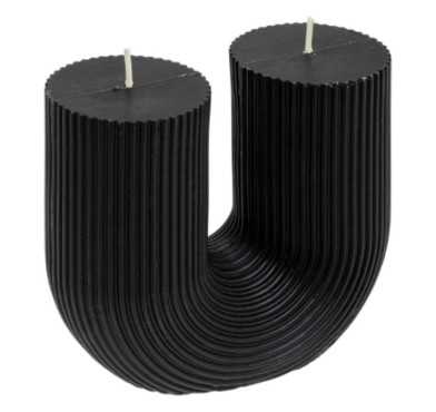 BOUGIE EN U DEMI NOIR 400G︱Lory