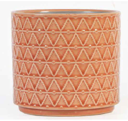 CACHE POT CERAMIQUE ORANGE︱Lory