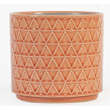 CACHE POT CERAMIQUE ORANGE︱Lory