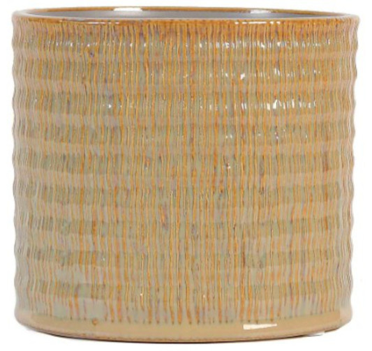 CACHE POT EN CERAMIQUE JAUNE︱Lory