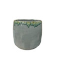CACHE POT EN CERAMIQUE VERT