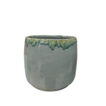 CACHE POT EN CERAMIQUE VERT︱Lory