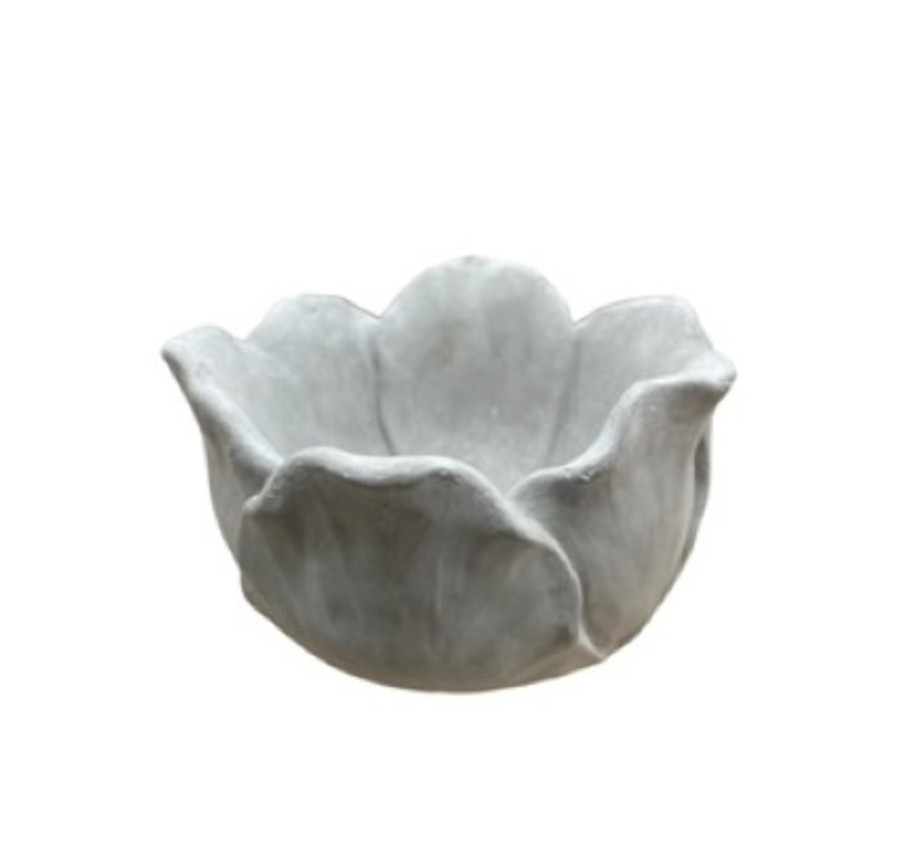 DECO FLEUR CIMENT GRIS