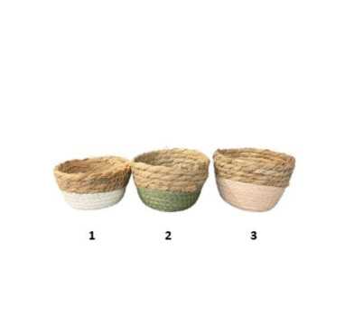 PANIER EN OSIER BICOLORE OVAL︱Lory