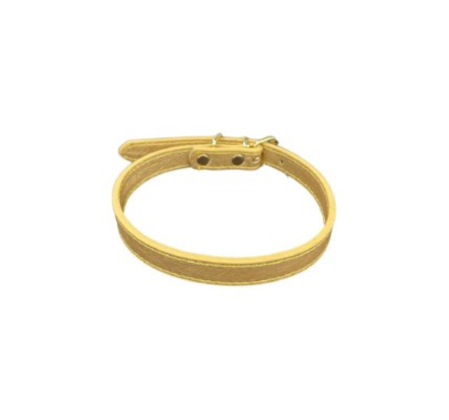 COLLIER LUXURY SIMILI CUIR OR