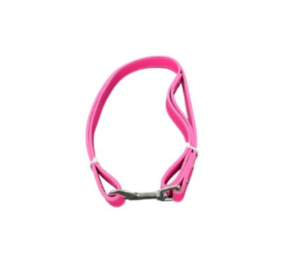 LAISSE EN SIMILI CUIR FUCHSIA