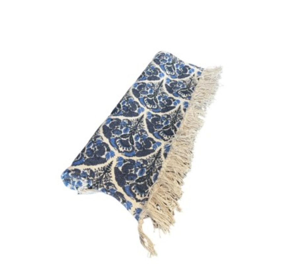 TAPIS CYCLADES BLEU e CREME