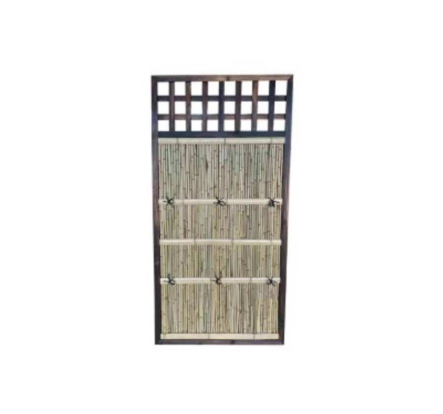 PANNEAU EN BOIS ET BAMBOU