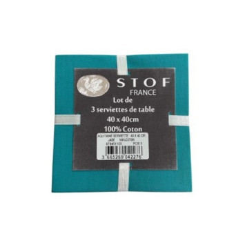 LOT DE 3 SERVIETTES DE TABLE︱Lory