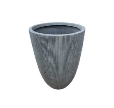 CACHE POT ROND GRIS︱Lory