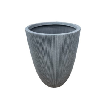 CACHE POT ROND GRIS︱Lory
