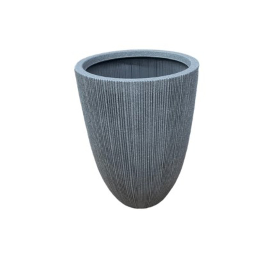 CACHE POT ROND GRIS