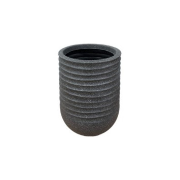 CACHE POT ROND HAUT NOIR︱Lory