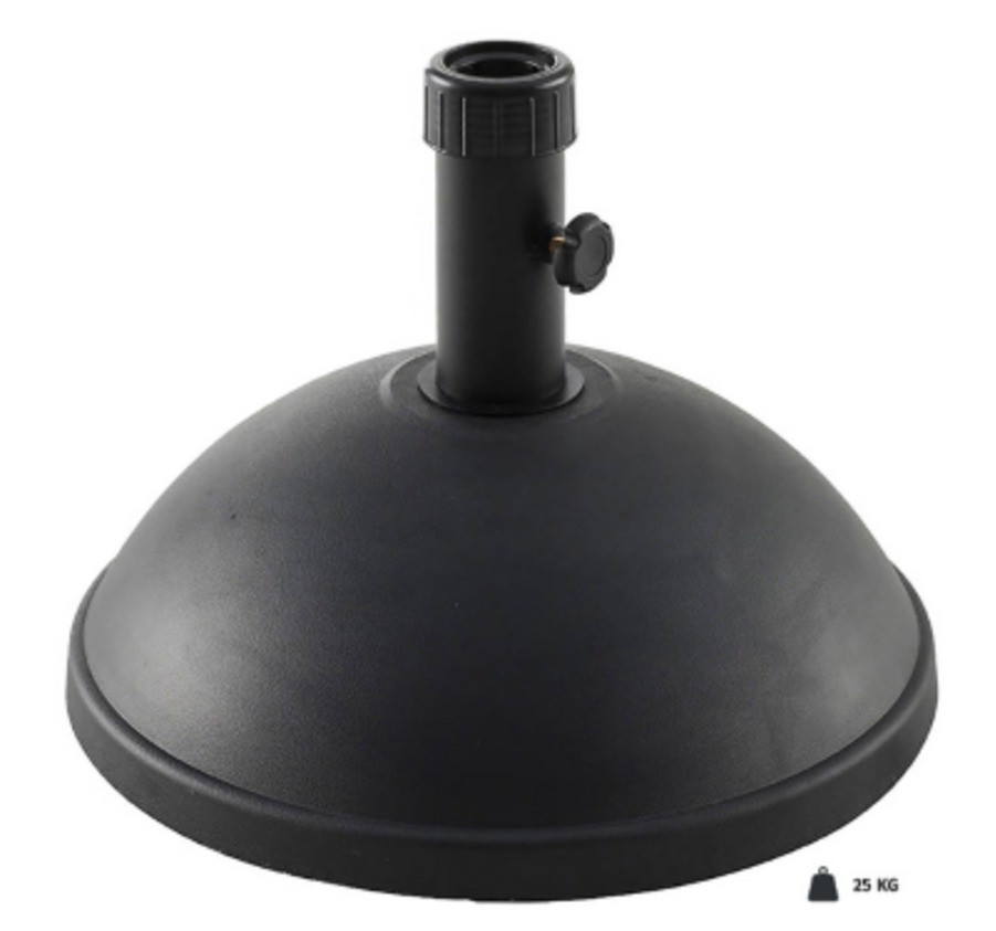 PIED DE PARASOL DOME NOIR