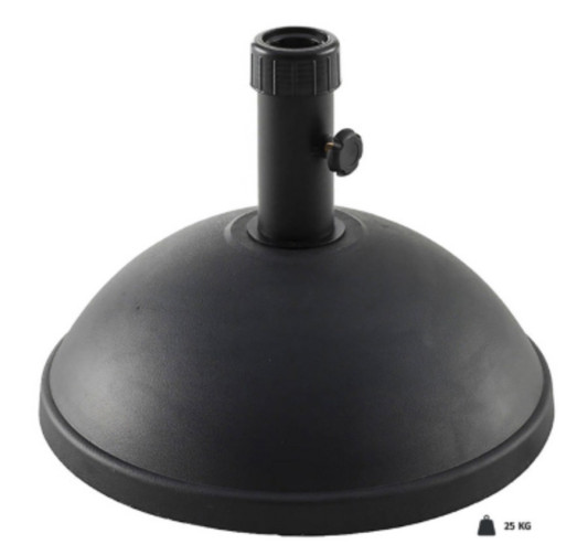 PIED DE PARASOL DOME NOIR︱Lory