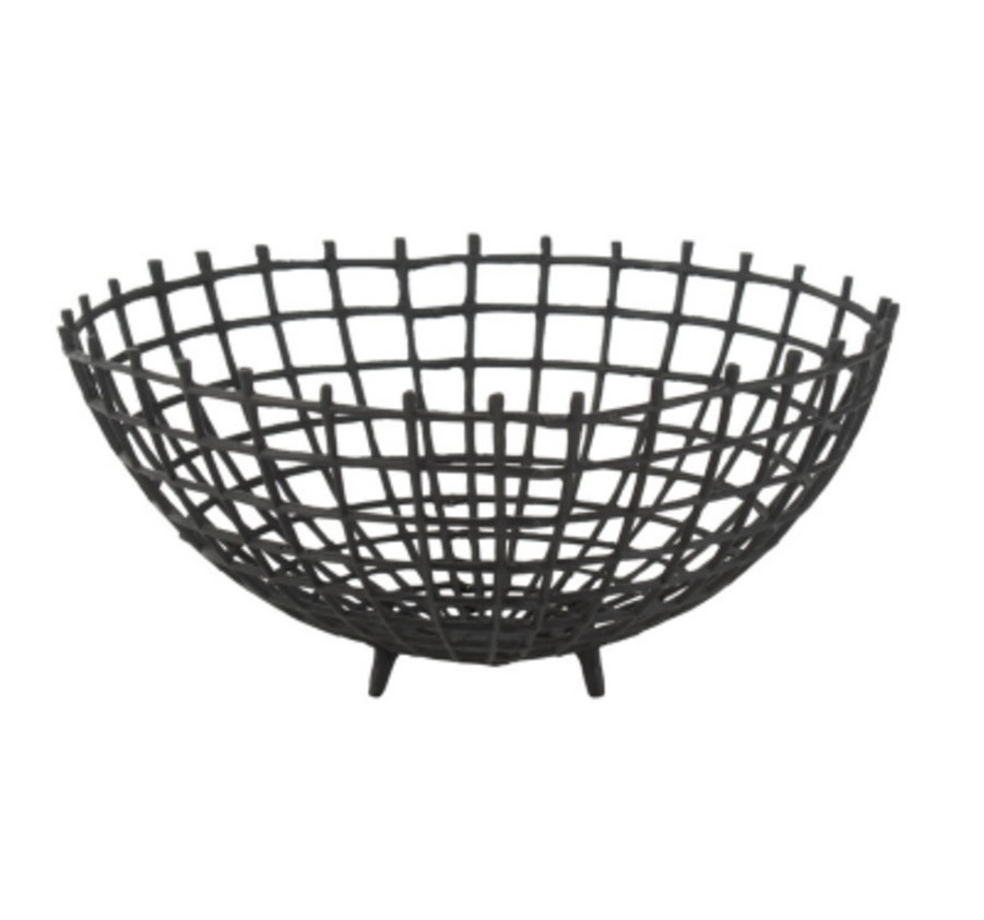 BOL CORBEILLE EN METAL NOIR