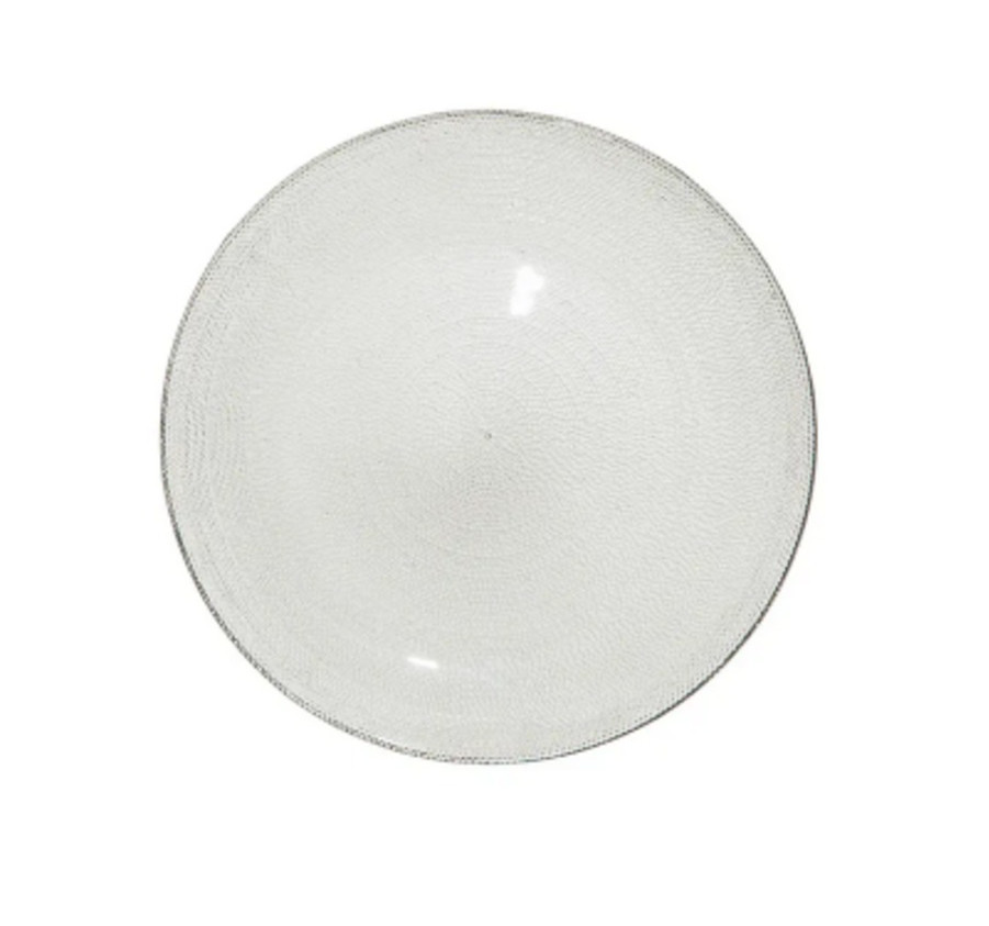 ASSIETTE PLATE GRISE PALM