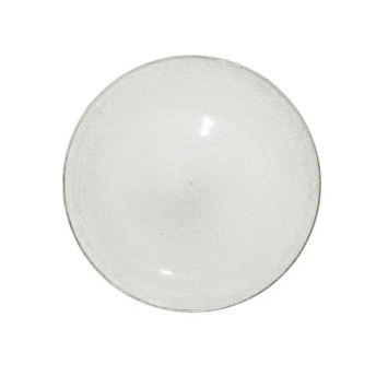 ASSIETTE PLATE GRISE PALM︱Lory