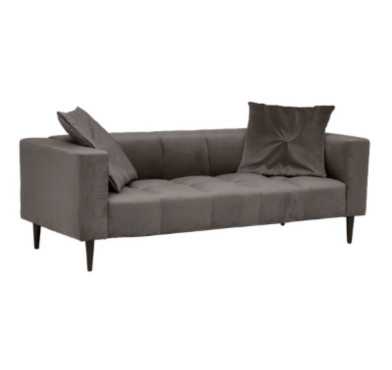 CANAPE EN VELOURS GRIS︱Lory