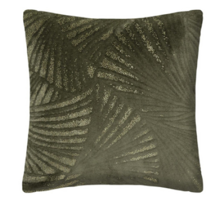 COUSSIN EN FLANELLE VERT KAKI