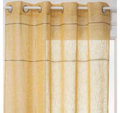 VOILAGE INDI JAUNE MOUTARDE︱Lory