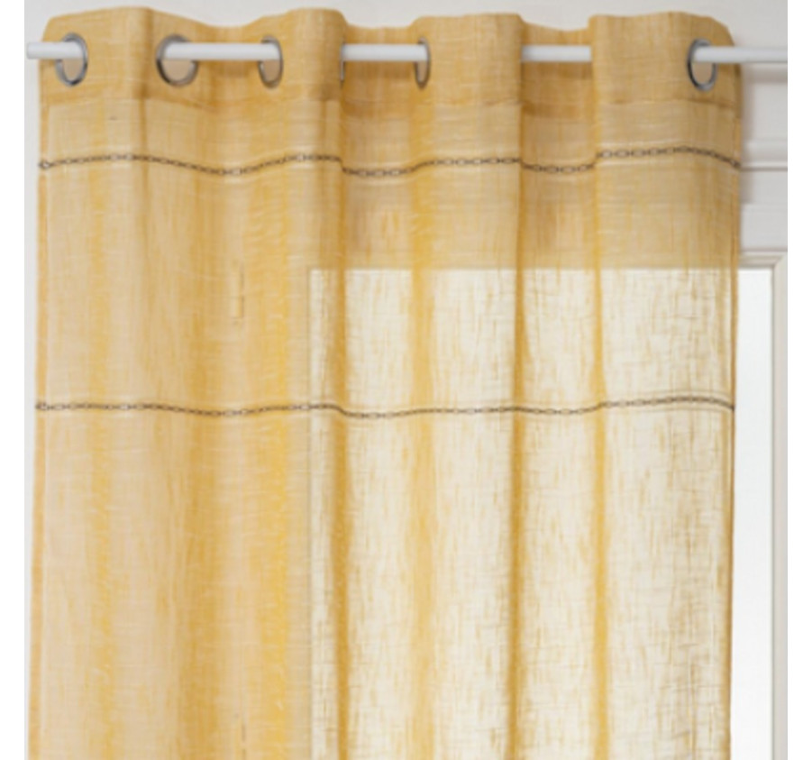 VOILAGE INDI JAUNE MOUTARDE