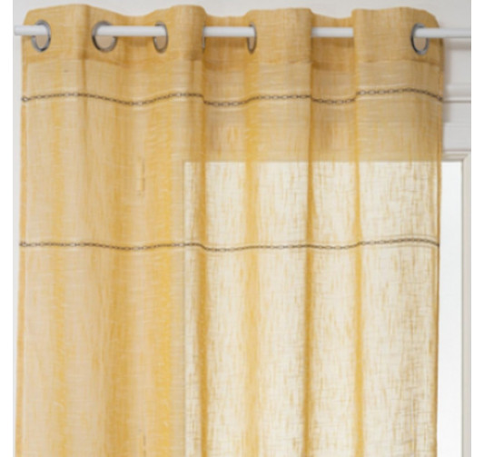 VOILAGE INDI JAUNE MOUTARDE︱Lory