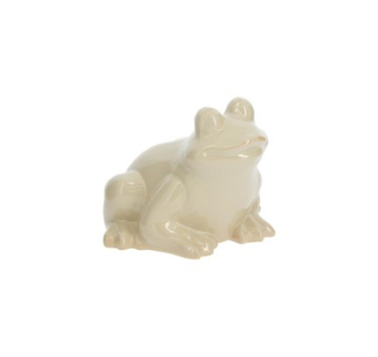 GRENOUILLE EN CERAMIQUE BEIGE︱Lory