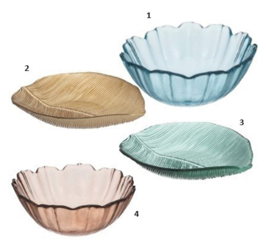 COUPELLE EN VERRE STRIEE