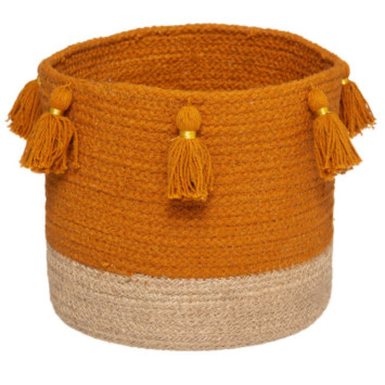 PANIER ROND SOUPLE EN JUTE︱Lory
