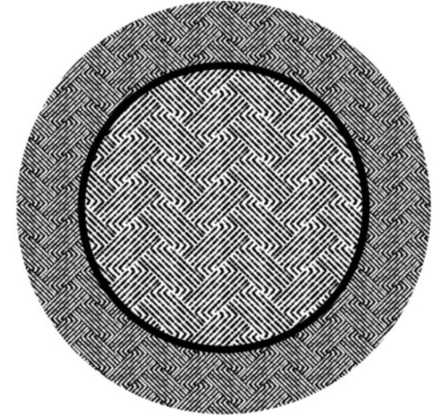 ASSIETTE EN CARTON WEAVE NOIR