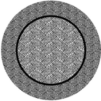 ASSIETTE EN CARTON WEAVE NOIR︱Lory