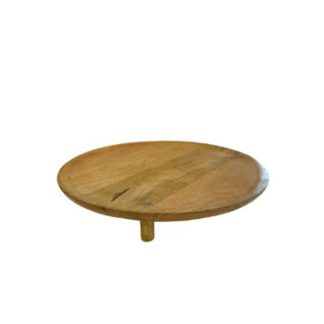 PLATEAU EN BOIS ROND 37X37X6CM︱Lory