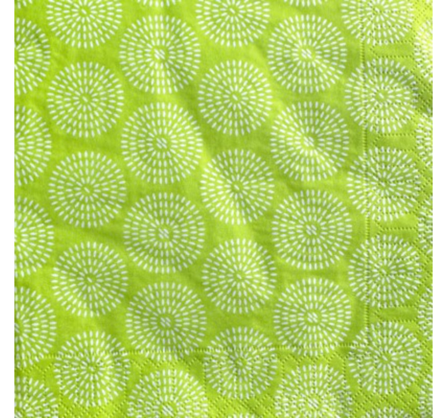 SERVIETTE EN PAPIER ROSACE