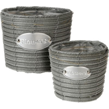 ENSEMBLE DE DEUX POTS DE FLEUR︱Lory