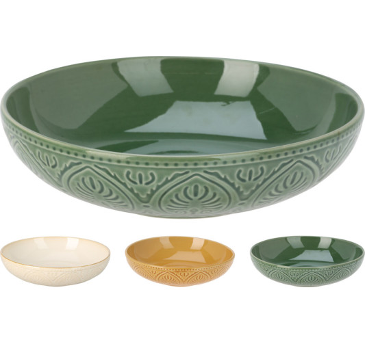 ASSIETTE CREUSE EN GRES 20CM︱Lory