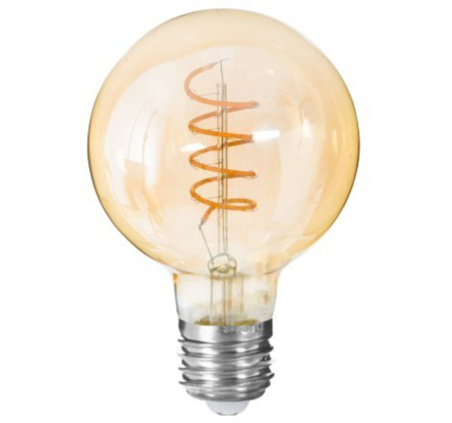 AMPOULE LED GLOBE AMBRE
